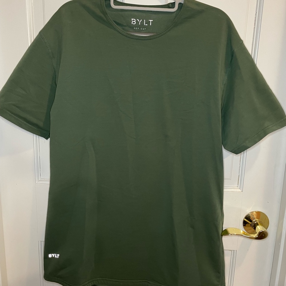 Men’s BYLT Drop Cut Lux Premium T-Shirt, Green, Large